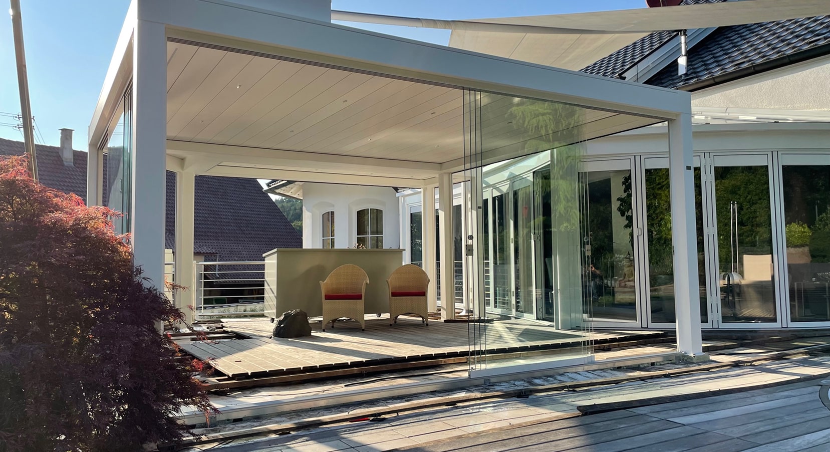 Beispiel für Lammeldächer von VIL Bausysteme