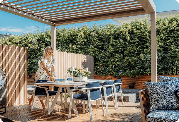 Erleben Sie unsere Terrassenüber­dachungen live in Bönnigheim - VIL Bausysteme